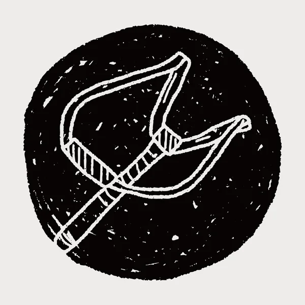 Schleudersitz-Doodle — Stockvektor