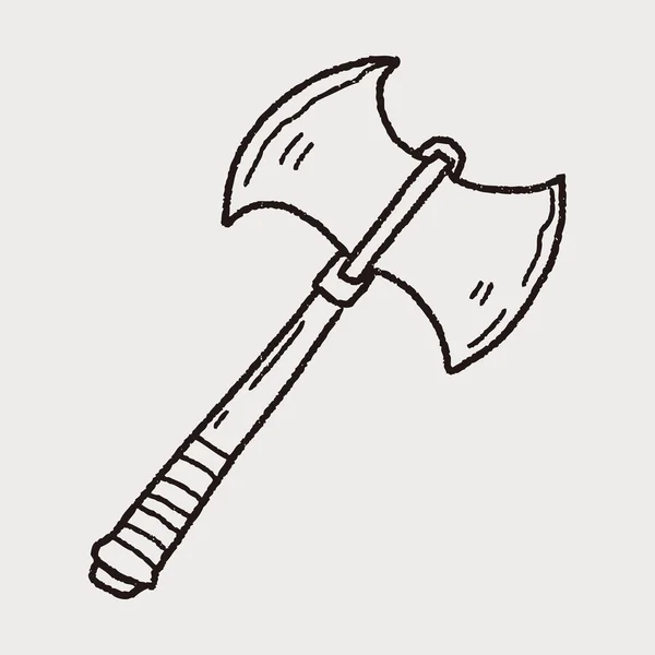 Doodle de machado —  Vetores de Stock