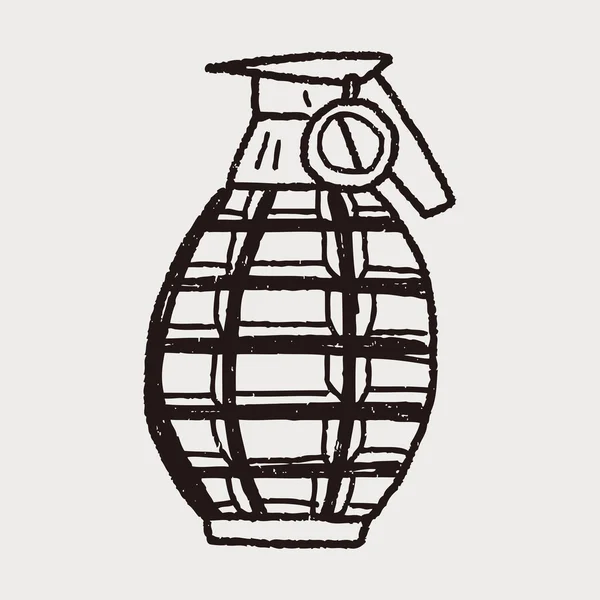 Garabato de granada — Archivo Imágenes Vectoriales