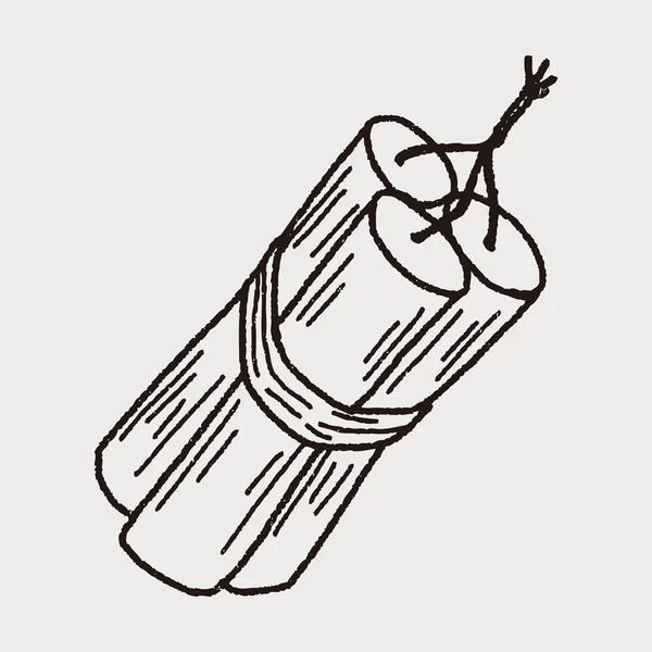 Garabato bomba — Archivo Imágenes Vectoriales