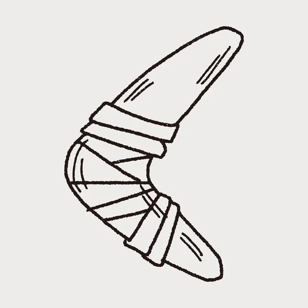 Bumerang-Doodle — Stockvektor