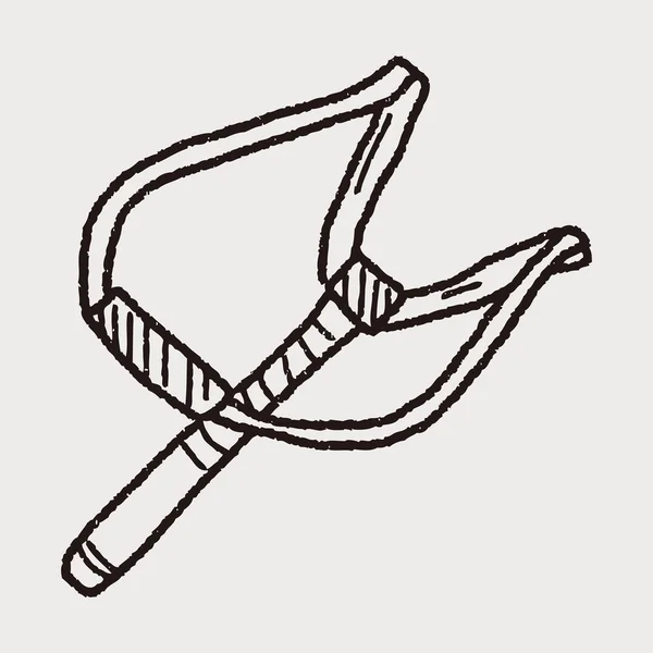 Doodle Slingshot — Vetor de Stock