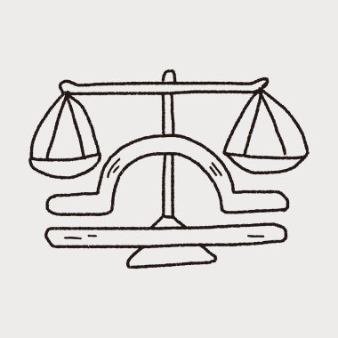 Terazi takımyıldızı doodle