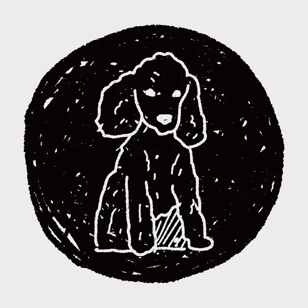 犬の落書き — ストックベクタ