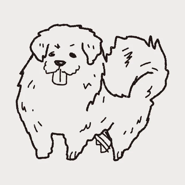 犬の落書き — ストックベクタ