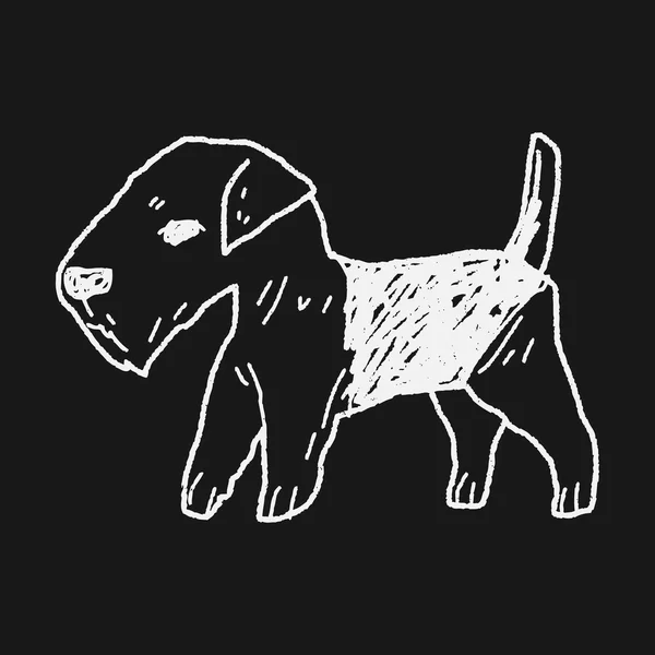 Garabato de perro — Vector de stock