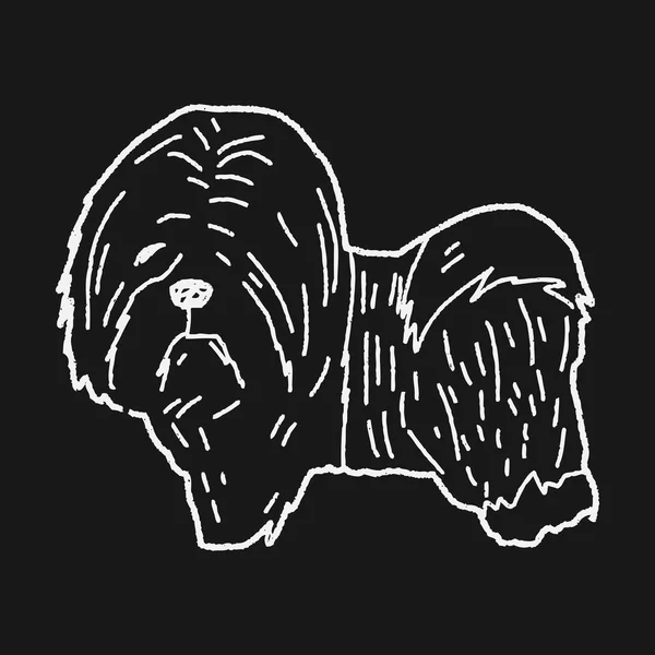 Cão doodle — Vetor de Stock