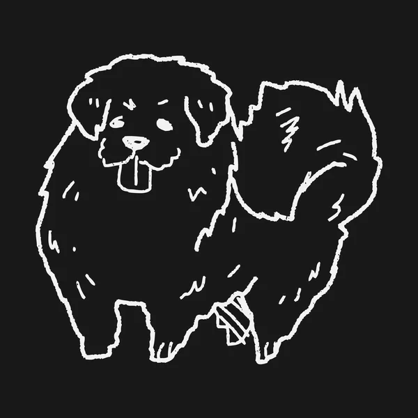Köpek doodle — Stok Vektör