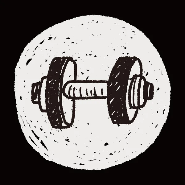 Činka fitness doodle — Stockový vektor