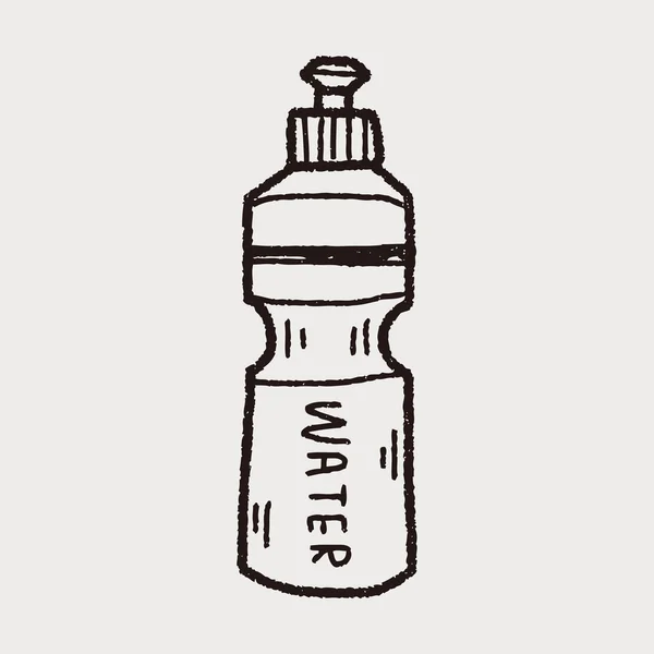 Esporte água bebida doodle — Vetor de Stock