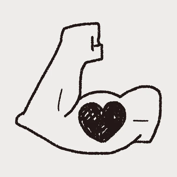 güçlü kas doodle