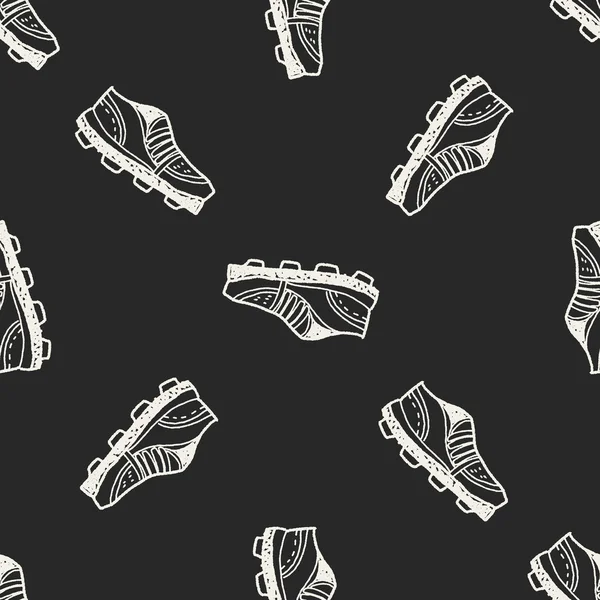Buty sportowe doodle tło wzór — Wektor stockowy