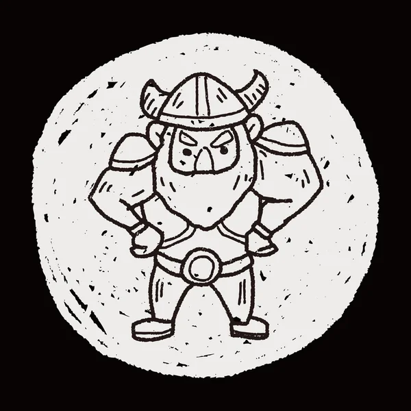 Doodle viking —  Vetores de Stock