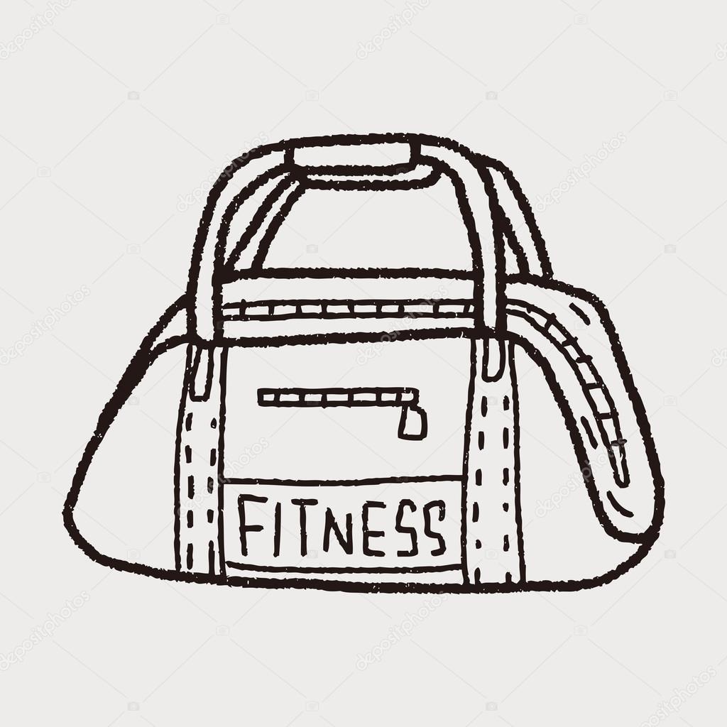 sport bag doodle