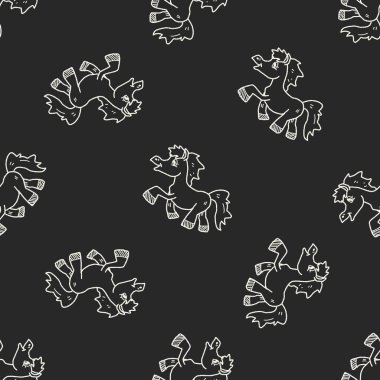 at doodle Dikişsiz desen arka plan