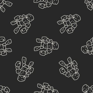 taş canavar doodle Dikişsiz desen arka plan