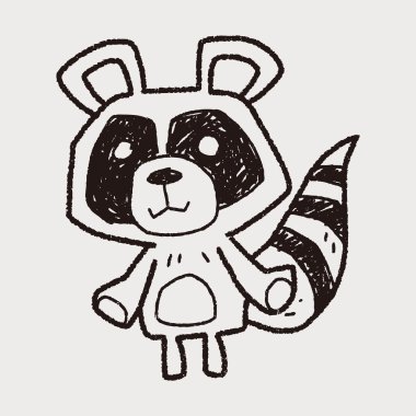rakun doodle