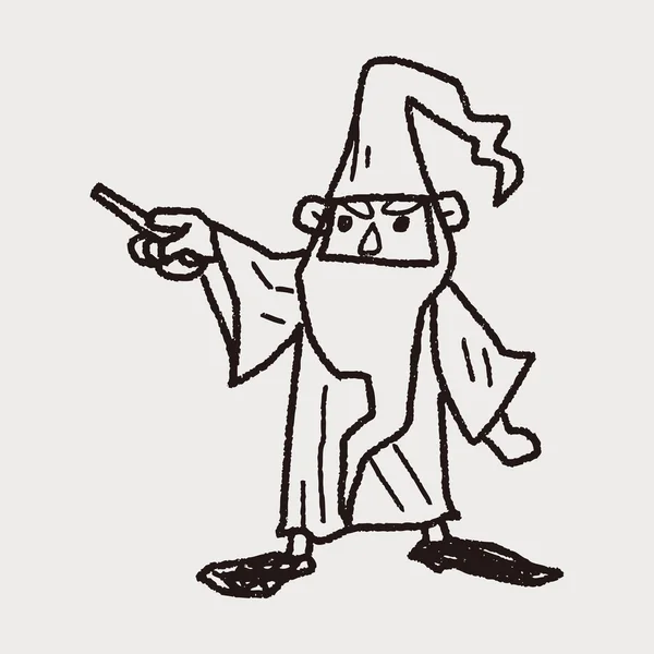 Wizard doodle — Stockvector