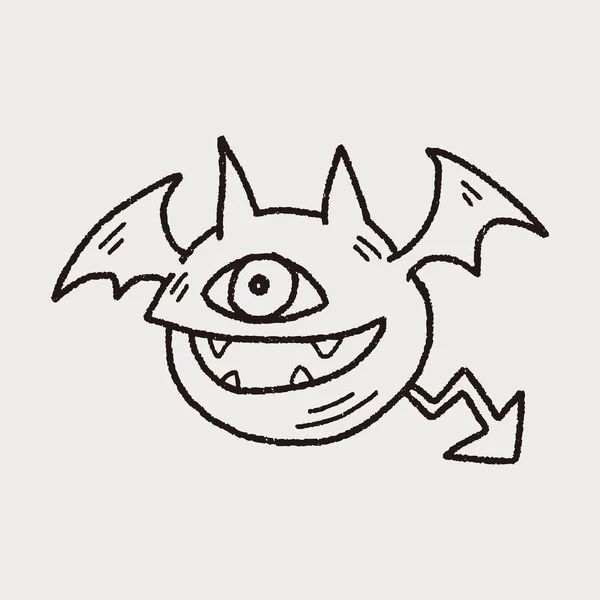 Monster-Doodle — Stockvektor