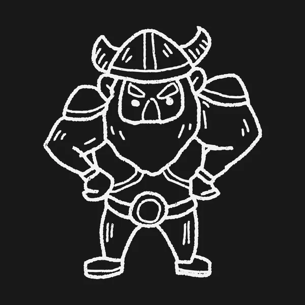 Garabato vikingo — Vector de stock