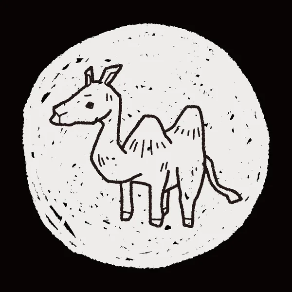 Gribouille de chameau — Image vectorielle