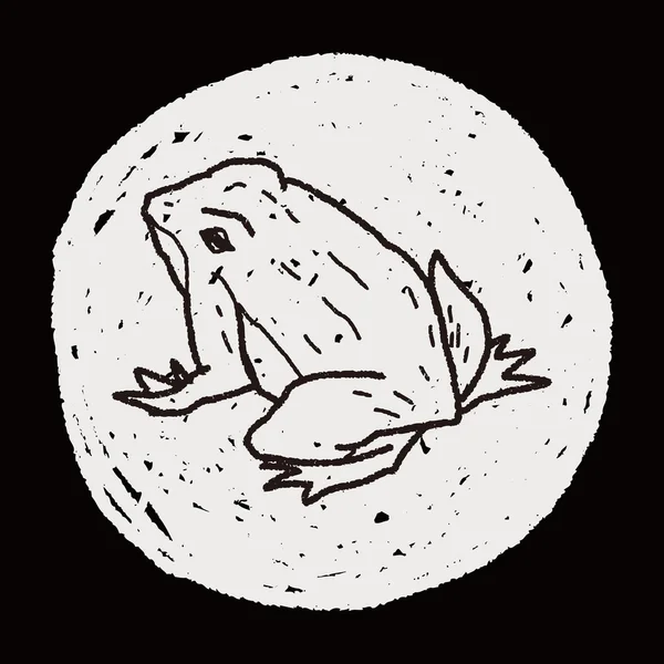 Grenouille gribouille — Image vectorielle