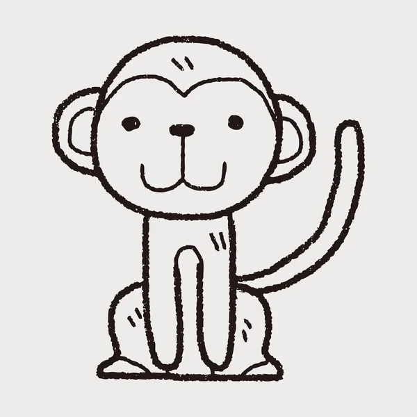 猿の落書き — ストックベクタ