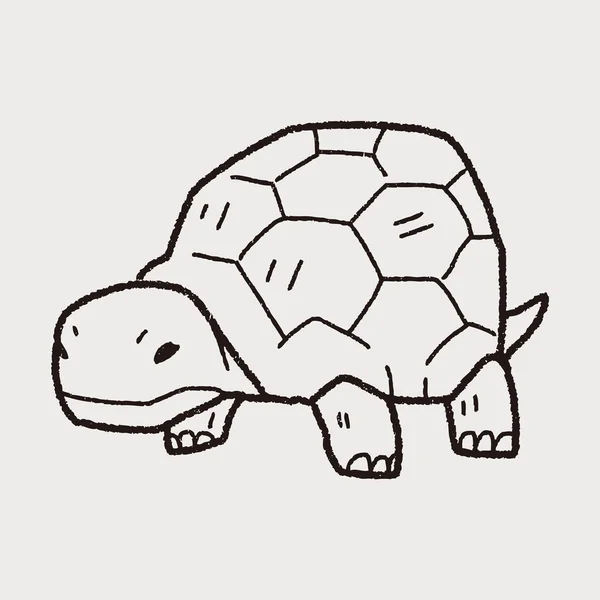 Želva doodle — Stockový vektor