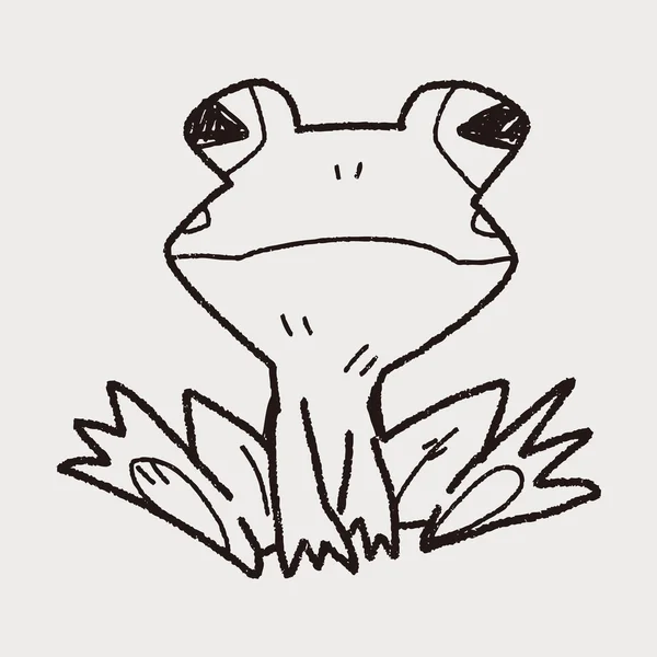 Grenouille gribouille — Image vectorielle