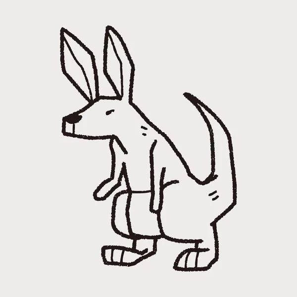 Rabbit doodle — Stock Vector