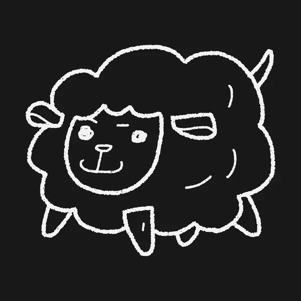 Doodle овець — стоковий вектор