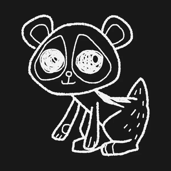 Tarsier doodle — Image vectorielle