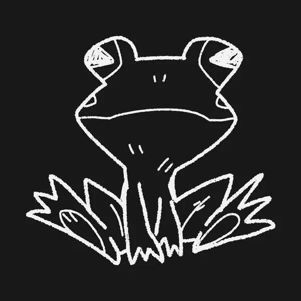 青蛙涂鸦 — 图库矢量图片