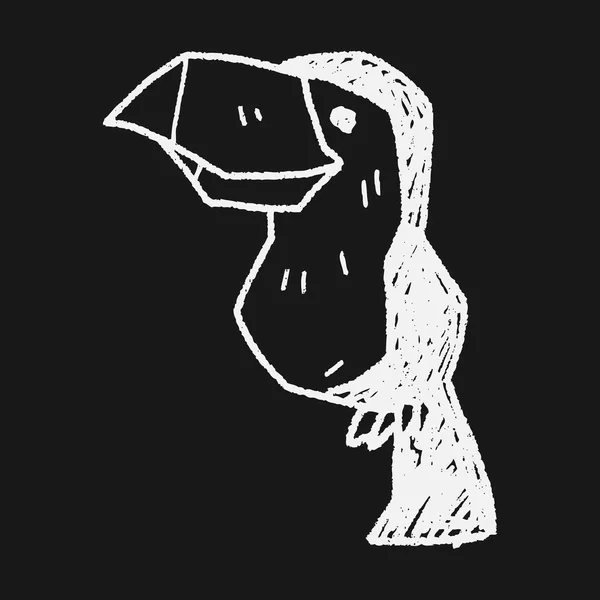 Toucan doodle — Stok Vektör
