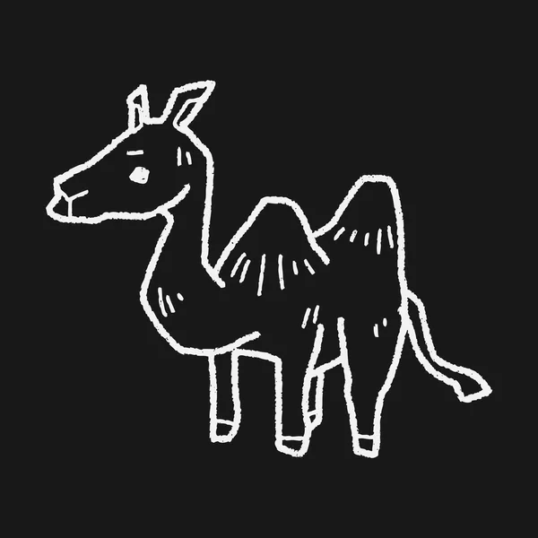 Καμήλα doodle — Διανυσματικό Αρχείο