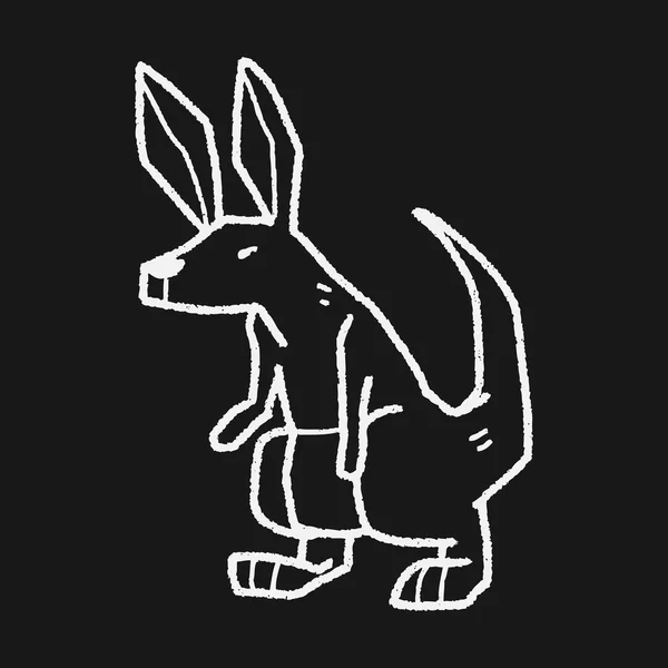 Gribouille de lapin — Image vectorielle