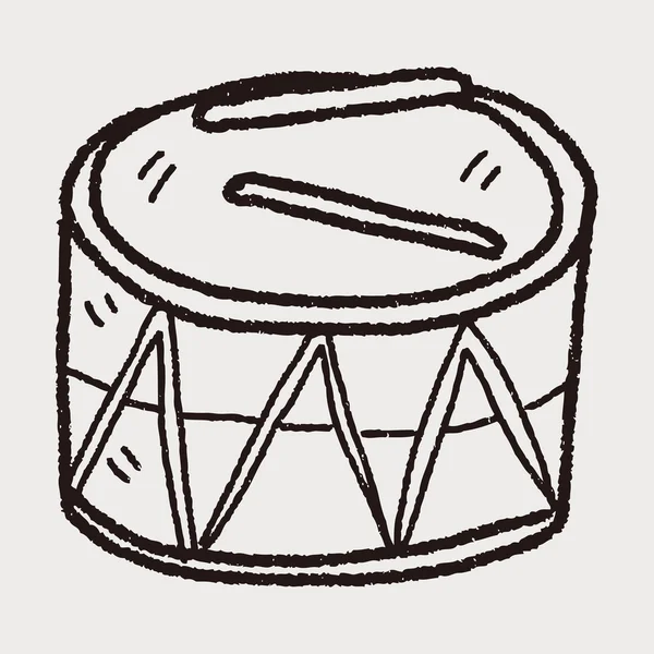 Doodle tambor de juguete — Archivo Imágenes Vectoriales