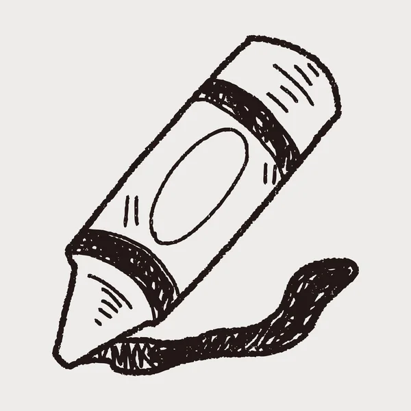 Crayon doodle — Stockvector