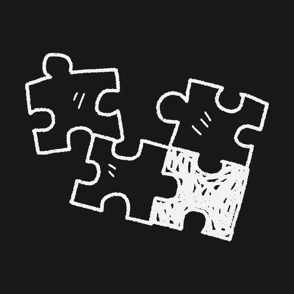 Puzzle-Doodle — Stockvektor