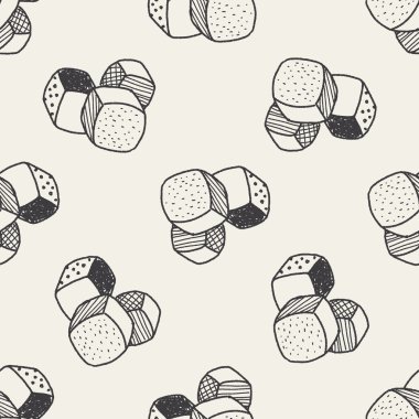 blok oyuncak doodle Dikişsiz desen arka plan