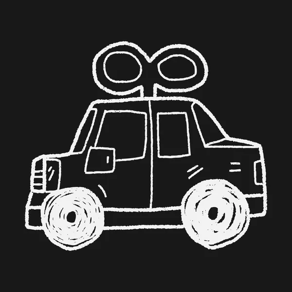 Spielzeugauto-Doodle — Stockvektor