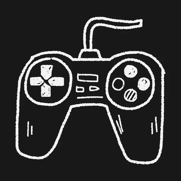 Game controller doodle — Stock Vector