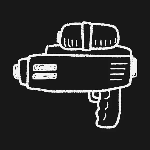 Pistolet à eau doodle — Image vectorielle