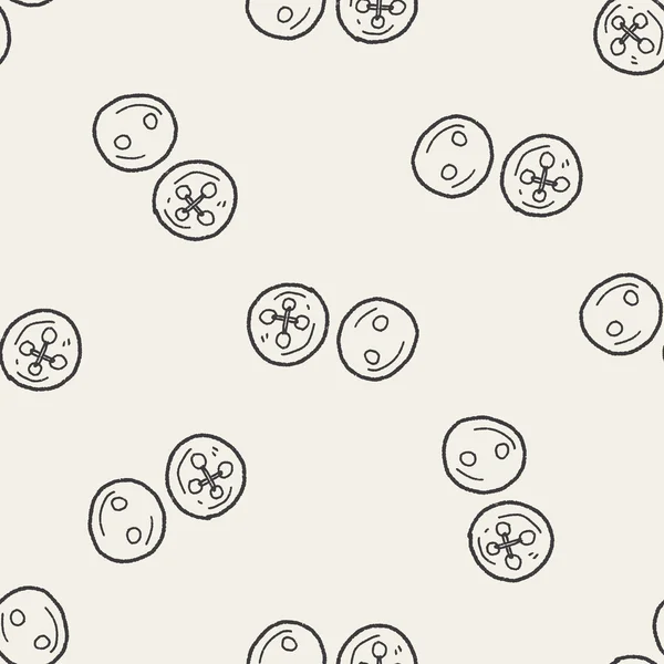 Button doodle seamless pattern background — Stock Vector