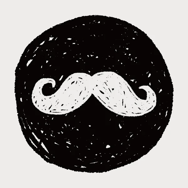 Hipster sakal doodle — Stok Vektör