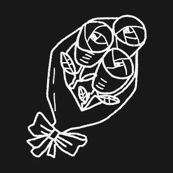 Doodle rose — Image vectorielle