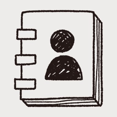 kitap doodle çizim başvurun