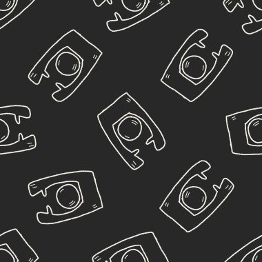 Doodle Dikişsiz desen arka plan el