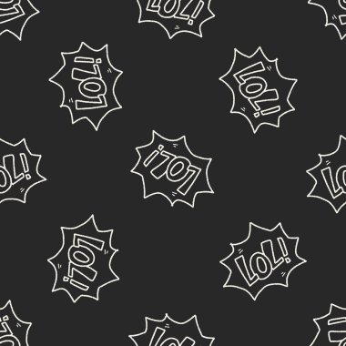 lol doodle Dikişsiz desen arka plan