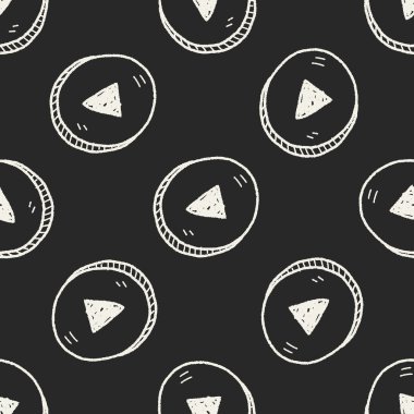 Video oynatımını Dikişsiz desen arka plan doodle